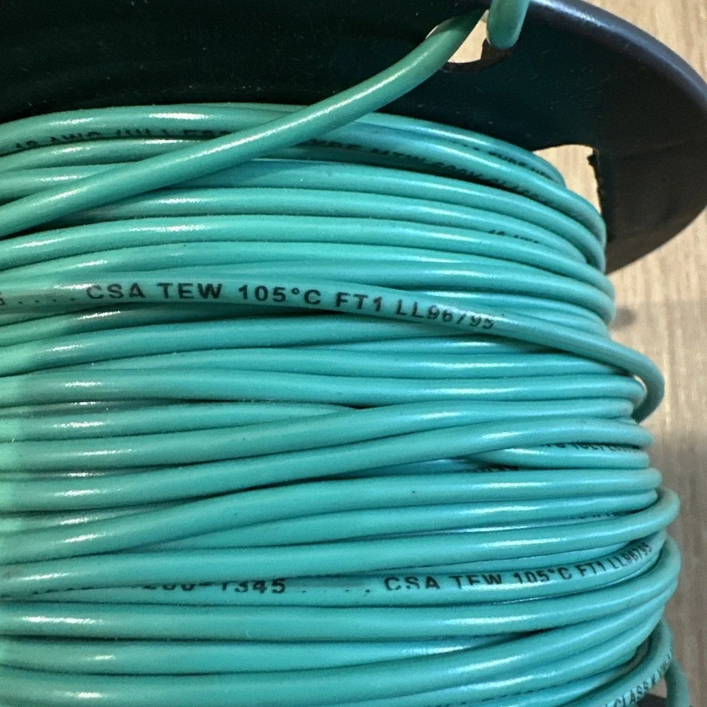 18 AWG (UL) EE83039 Type MTW 600V Class K VW-1. 500 FEET. Resignations 300+